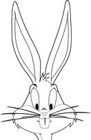 coloriage bugs bunny portrait